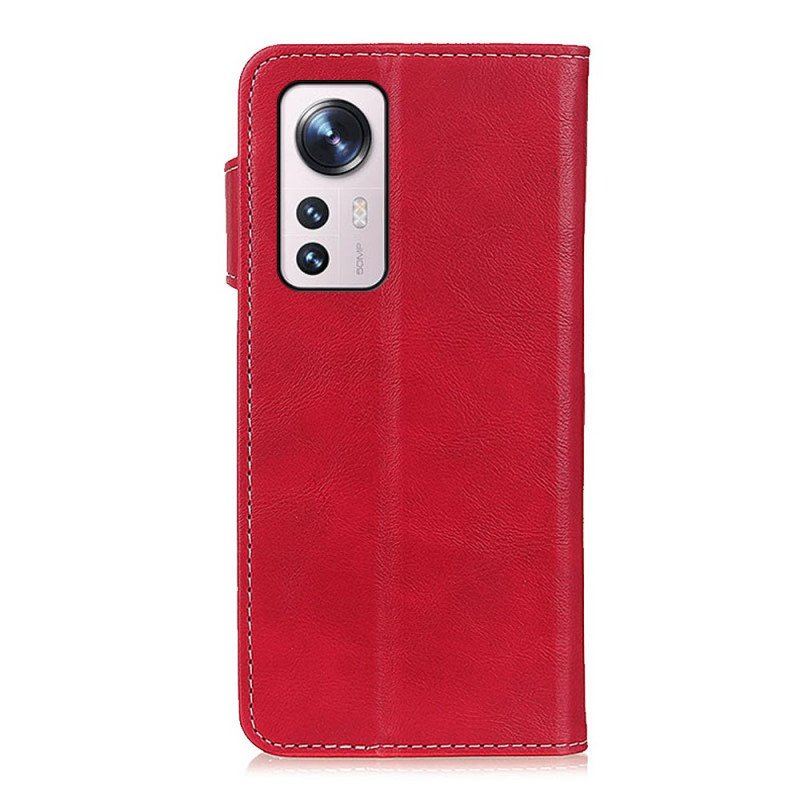 Etui Folio do Xiaomi 12 / 12X Artystyczne I Szwy