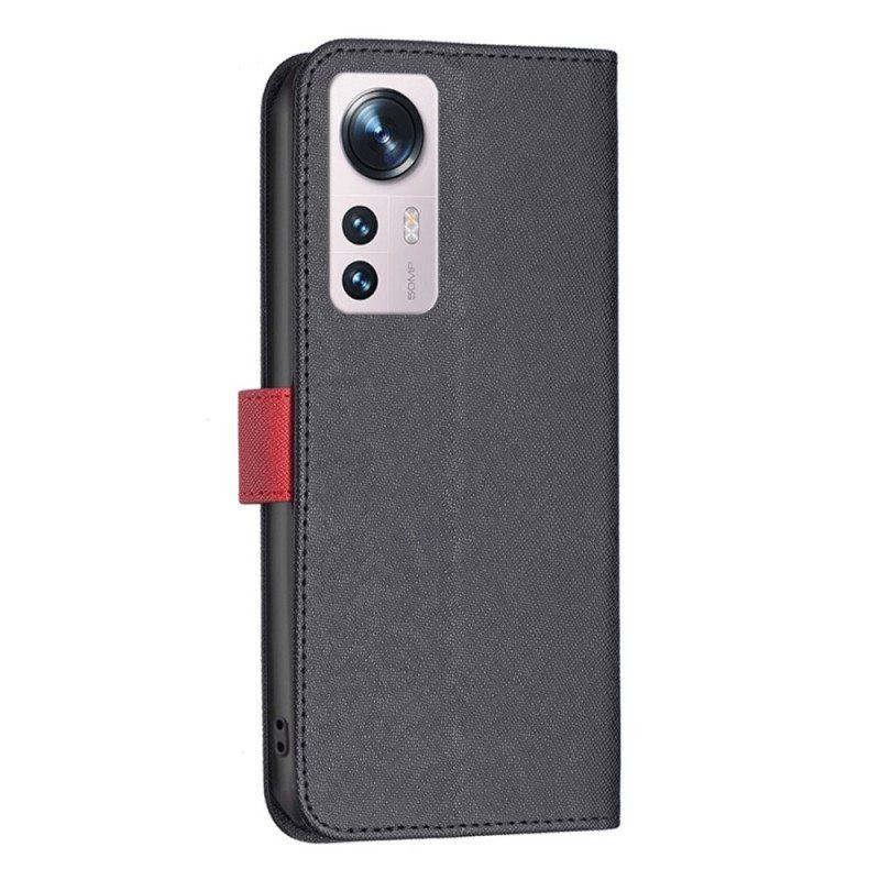 Etui Folio do Xiaomi 12 / 12X Dwukolorowy Kolor Binfen