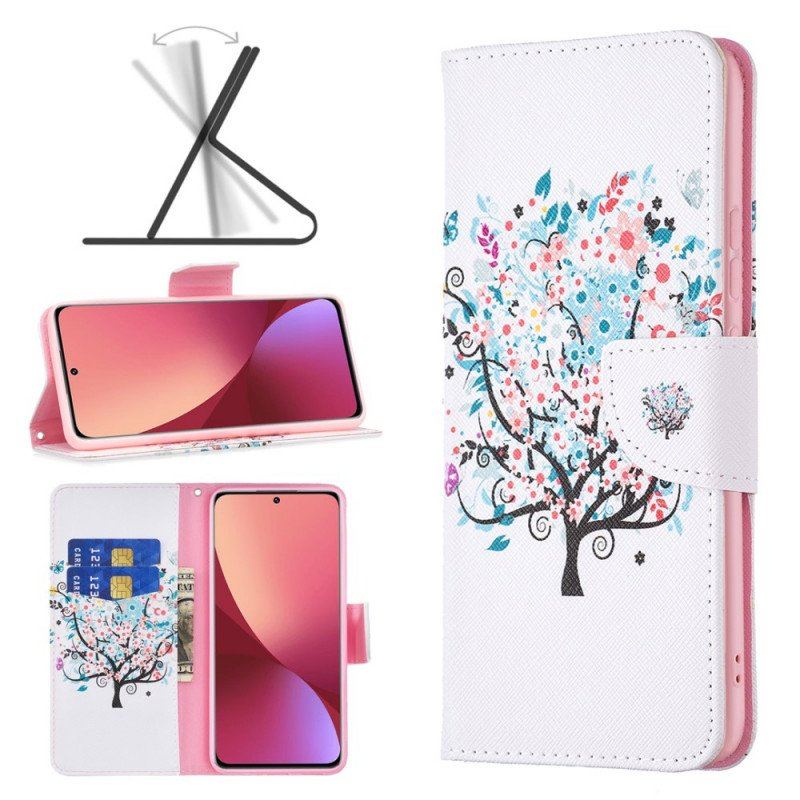 Etui Folio do Xiaomi 12 / 12X Kwitnące Drzewo