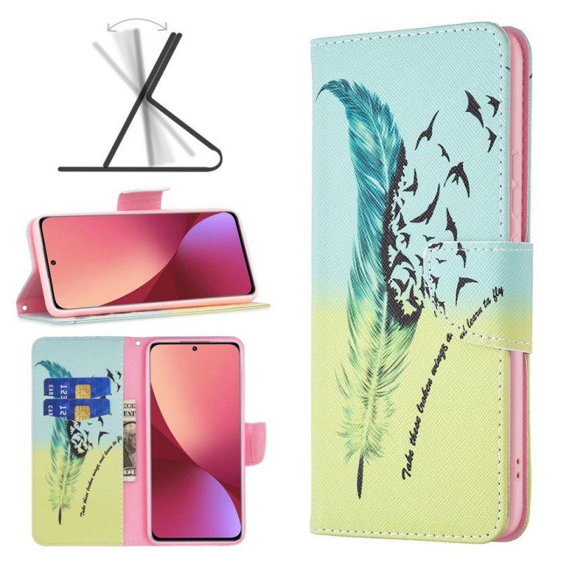 Etui Folio do Xiaomi 12 / 12X Uczyć Się Latać