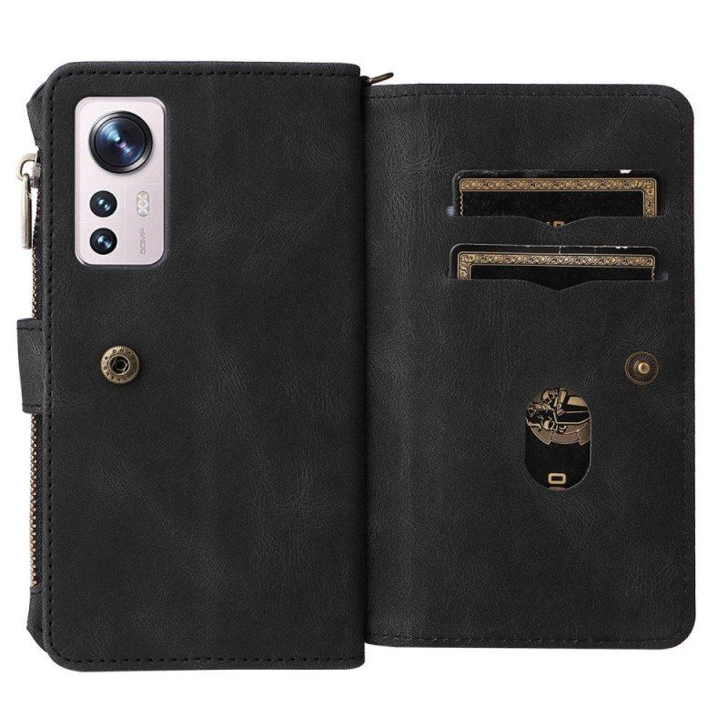 Etui Folio do Xiaomi 12 / 12X Wielofunkcyjny Uchwyt Na Karty