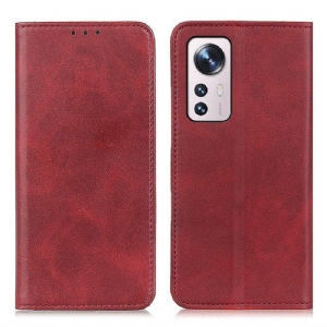 Etui Na Telefon do Xiaomi 12 / 12X Etui Folio Elegancka Dwoina Skórzana