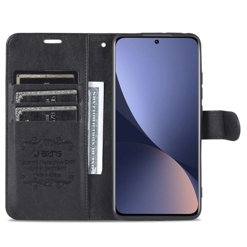 Etui Na Telefon Pokrowce do Xiaomi 12 / 12X Sztuczna Skóra Azns