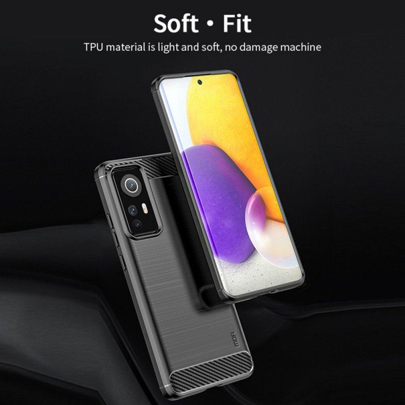 Futerały do Xiaomi 12 / 12X Szczotkowane Włókno Węglowe Mofi