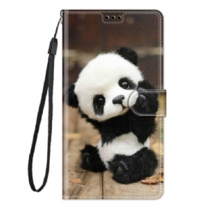 Obudowa Etui Na Telefon do Xiaomi 12 / 12X z Łańcuch Mała Panda Z Paskiem