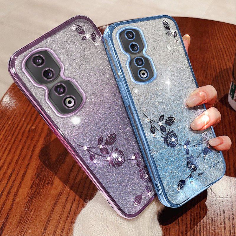 Etui do Honor 90 Pro Brokat W Kolorze Gradientowym