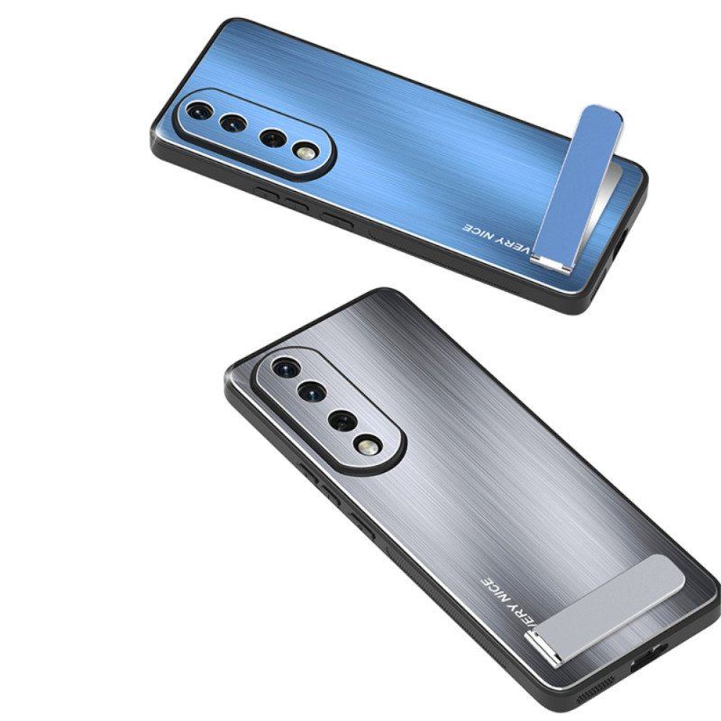 Etui do Honor 90 Pro Szczotkowany Stop Aluminium Ze Wspornikiem