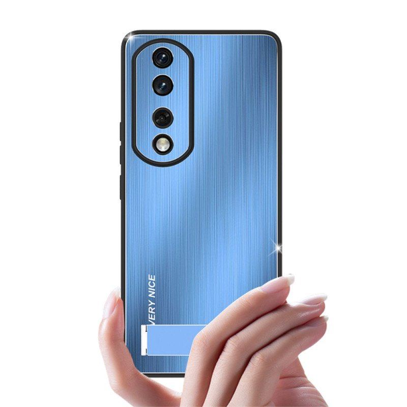 Etui do Honor 90 Pro Szczotkowany Stop Aluminium Ze Wspornikiem