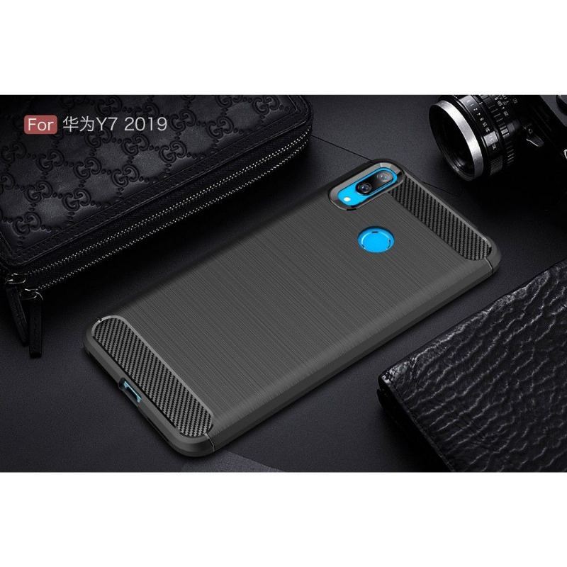 Etui do Huawei Y7 2019 Anti-fall Carbon Brushed Gel