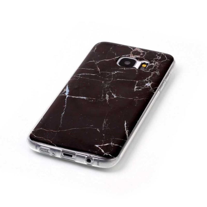 Etui do Samsung Galaxy S7 Edge Biznes Marble - Czarny