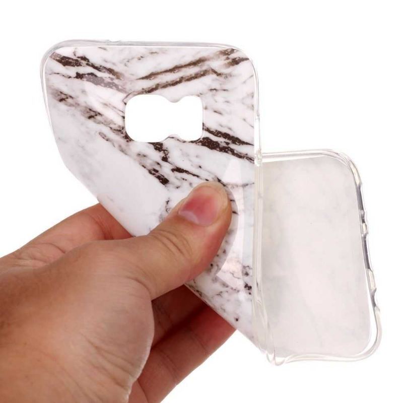 Etui do Samsung Galaxy S7 Edge Classic Marble - Biały