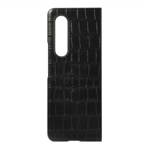 Etui do Samsung Galaxy Z Fold 3 5G Anti-fall Croco Efekt Skóry