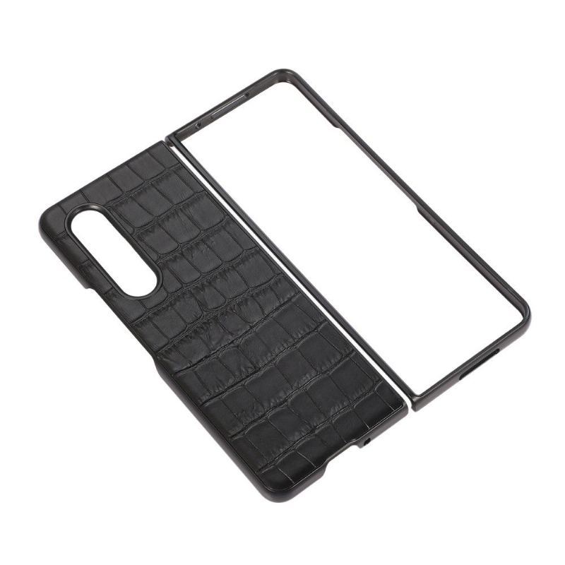 Etui do Samsung Galaxy Z Fold 3 5G Anti-fall Croco Efekt Skóry