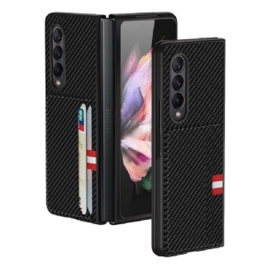 Etui do Samsung Galaxy Z Fold 3 5G Classic Posiadacz Karty Karbon