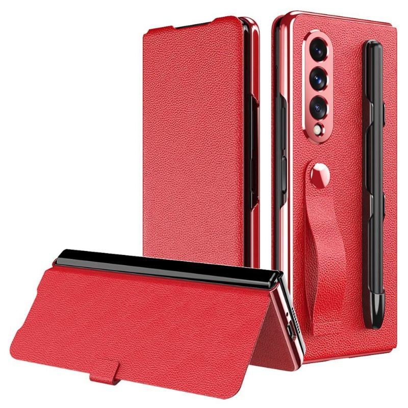 Etui Folio do Samsung Galaxy Z Fold 3 5G Biznes Fioletowy