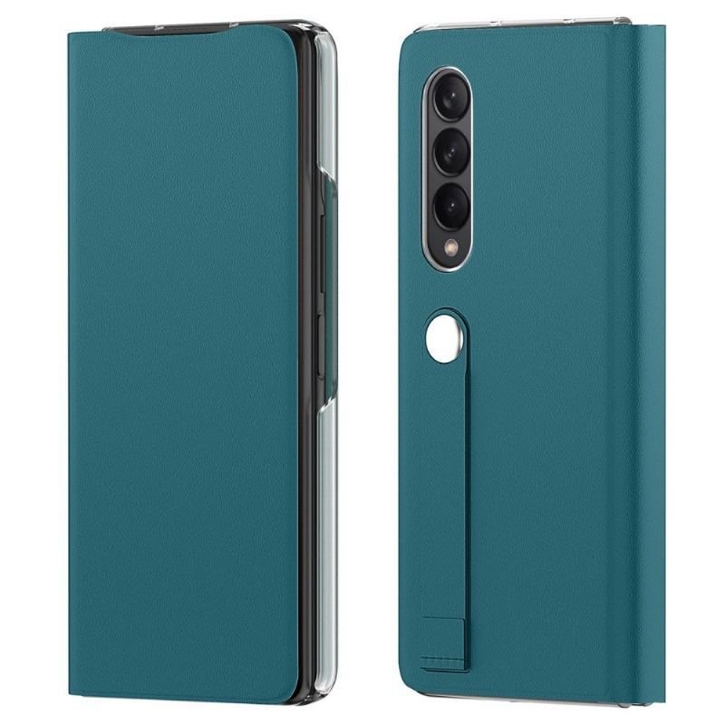 Etui Folio do Samsung Galaxy Z Fold 3 5G Skórzany Futerał Zielony