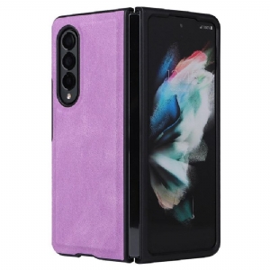 Etui Etui Folio do Samsung Galaxy Z Fold 3 5G Szycie Ze Sztucznej Skóry