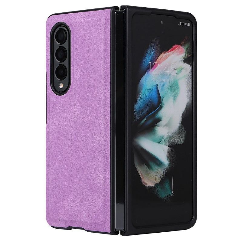 Etui Etui Folio do Samsung Galaxy Z Fold 3 5G Szycie Ze Sztucznej Skóry