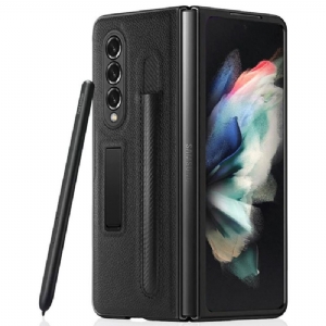 Etui Na Telefon do Samsung Galaxy Z Fold 3 5G Etui Folio Uchwyt Na Rysik Ze Sztucznej Skóry