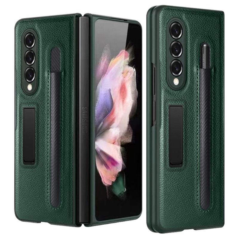 Etui Na Telefon do Samsung Galaxy Z Fold 3 5G Etui Folio Uchwyt Na Rysik Ze Sztucznej Skóry