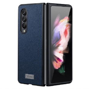 Futerały do Samsung Galaxy Z Fold 3 5G Sulada Grained Imitacja Skóry