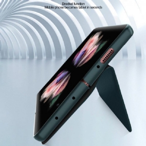 Futerały Etui Folio do Samsung Galaxy Z Fold 3 5G Obrzeża Skóra