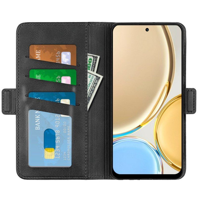 Etui Folio do Honor Magic 4 Lite 5G Podwójne Zapięcie