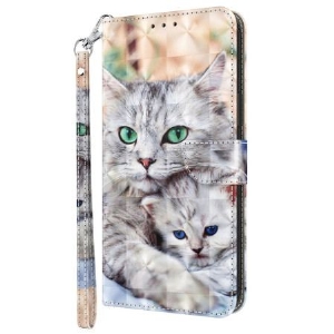 Etui Folio Do Xiaomi Redmi Note 13 4g Dwa Koty W Stringach