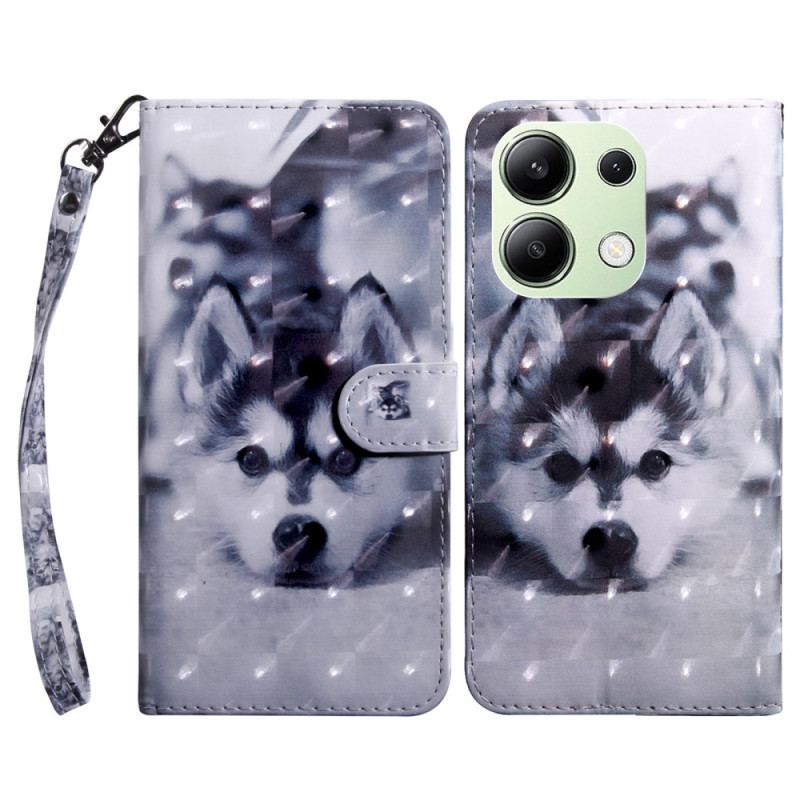 Etui Folio Do Xiaomi Redmi Note 13 4g Husky Z Paskiem