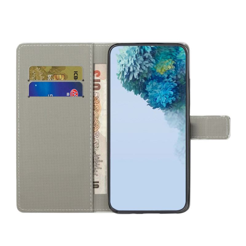 Etui Folio Xiaomi Redmi Note 13 4g Błyszczące Motyle