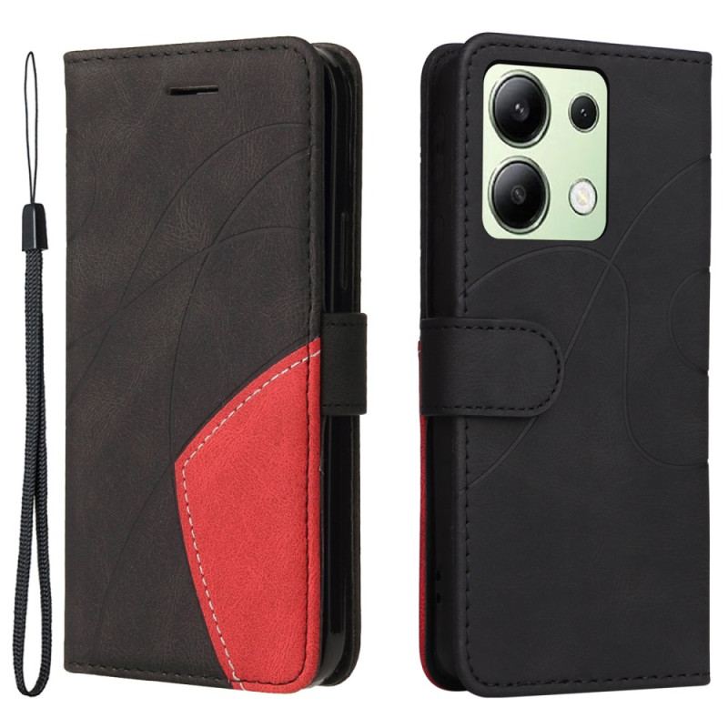 Etui Folio Xiaomi Redmi Note 13 4g Dwukolorowy Zygzak