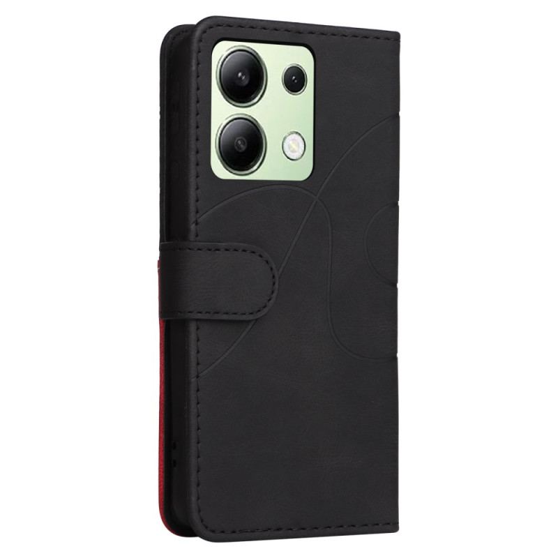 Etui Folio Xiaomi Redmi Note 13 4g Dwukolorowy Zygzak