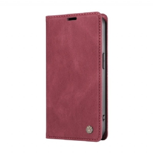 Etui Folio Xiaomi Redmi Note 13 4g Efekt Zamszu Yikatu