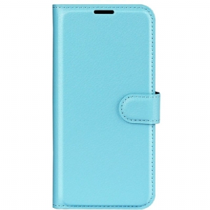 Etui Folio Xiaomi Redmi Note 13 4g Klasyczna Sztuczna Skóra Litchi Etui Ochronne