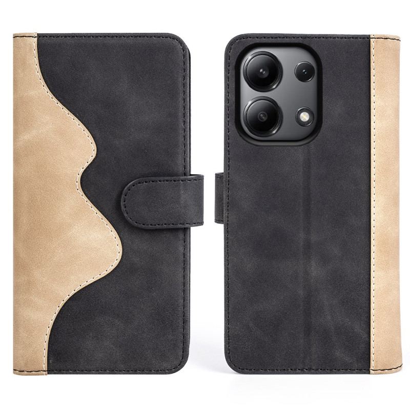 Etui Folio Xiaomi Redmi Note 13 4g Konstrukcja Dwukolorowa