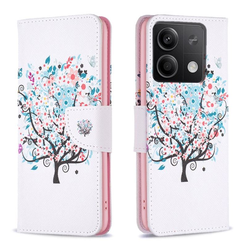 Etui Folio Xiaomi Redmi Note 13 4g Kwitnące Drzewo Etui Ochronne