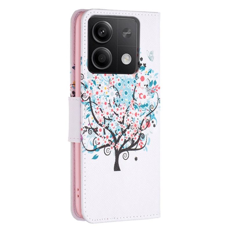 Etui Folio Xiaomi Redmi Note 13 4g Kwitnące Drzewo Etui Ochronne