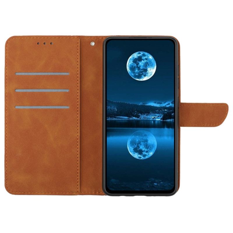 Etui Folio Xiaomi Redmi Note 13 4g Linie Kropkowane I Paski