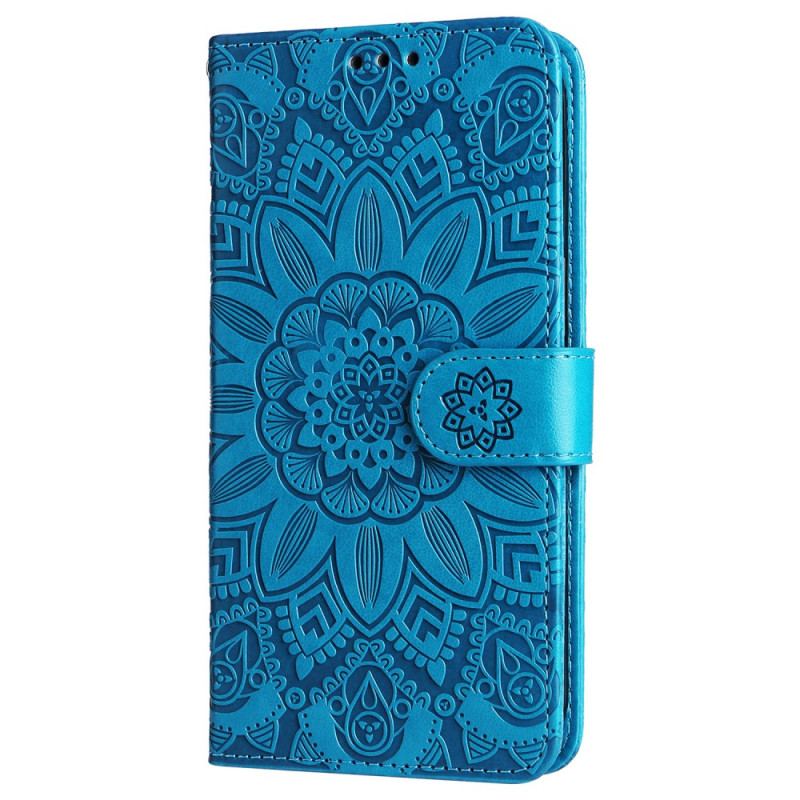 Etui Folio Xiaomi Redmi Note 13 4g Mandala Kwiatowa Z Paskiem Etui Ochronne