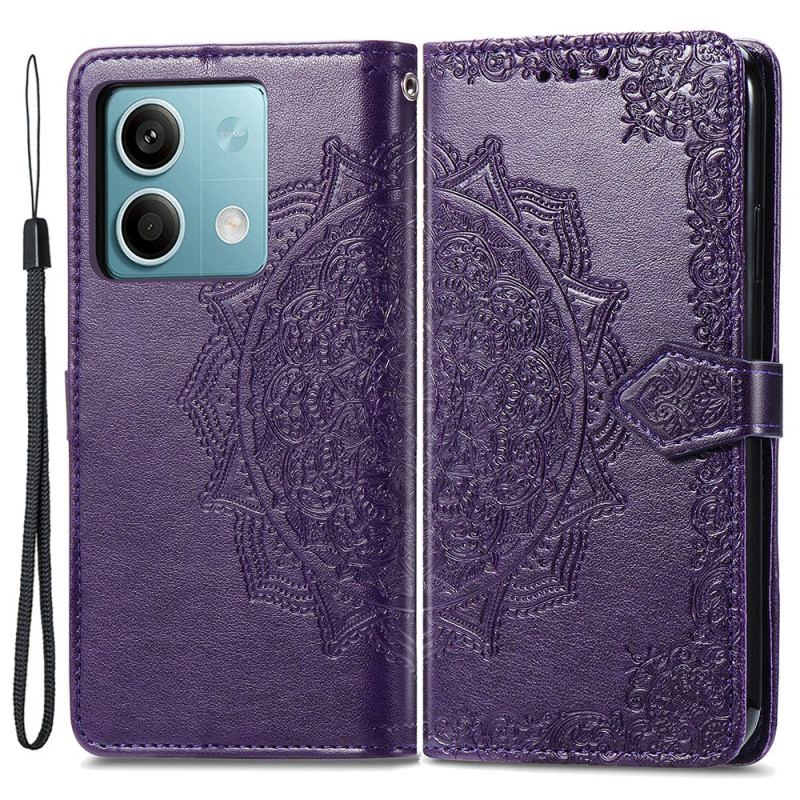 Etui Folio Xiaomi Redmi Note 13 4g Mandala Słońce W Lnaière