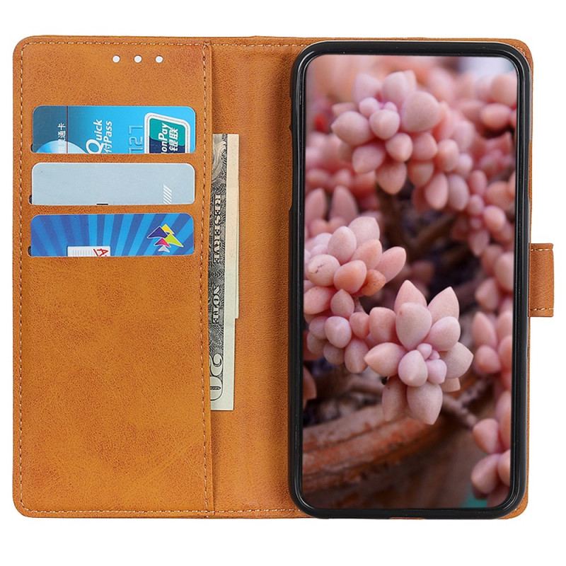 Etui Folio Xiaomi Redmi Note 13 4g Matowa Sztuczna Skóra