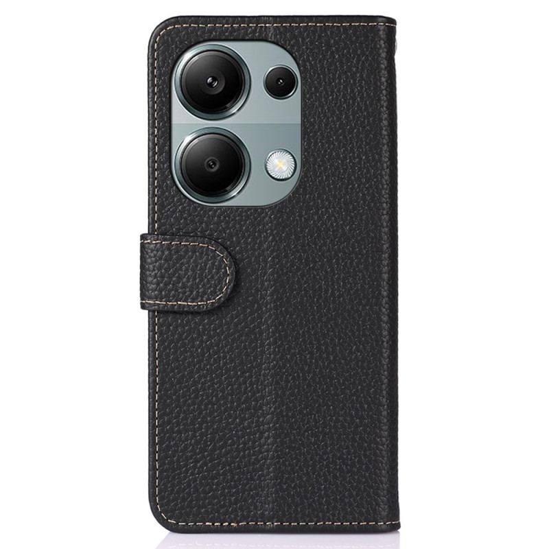 Etui Folio Xiaomi Redmi Note 13 4g Skóra Liczi Khazneh Etui Ochronne