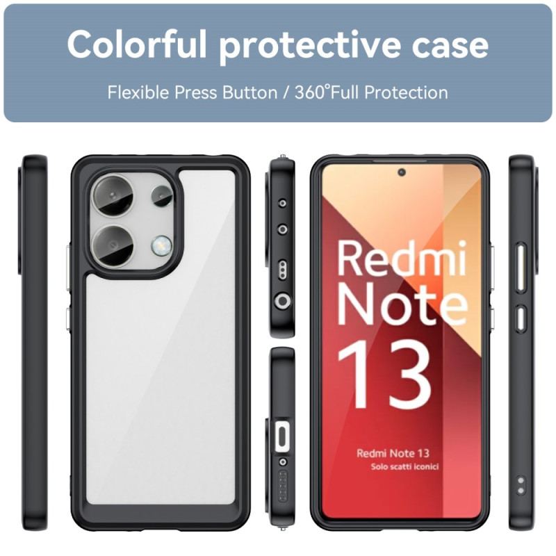 Etui Xiaomi Redmi Note 13 4g Hybrydowe Kolorowe Krawędzie Etui Ochronne