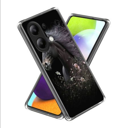 Etui Xiaomi Redmi Note 13 4g Koń I Kwiat Etui Ochronne