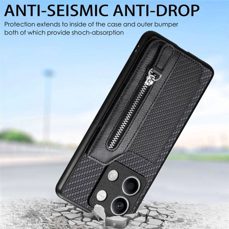 Etui Xiaomi Redmi Note 13 4g Portmonetka Z Włókna Węglowego