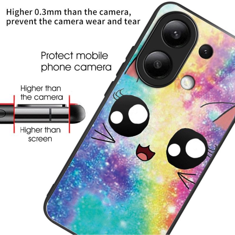 Futerały Xiaomi Redmi Note 13 4g Etui Na Telefon Szkło Hartowane Rainbow Cat