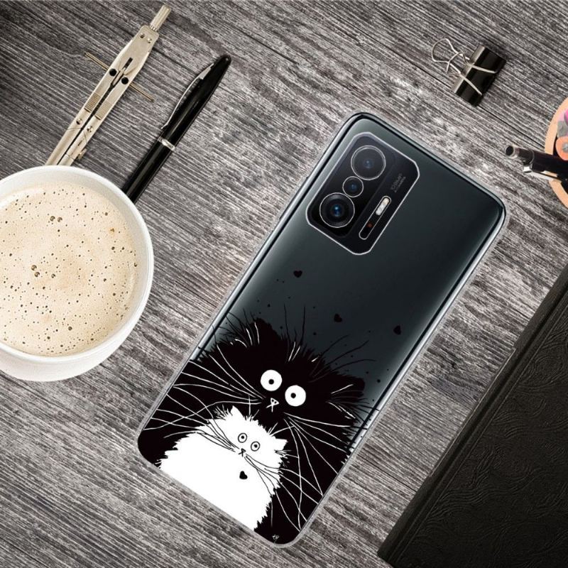 Etui do Xiaomi 11T / 11T Pro Biznes Czarno-białe Koty