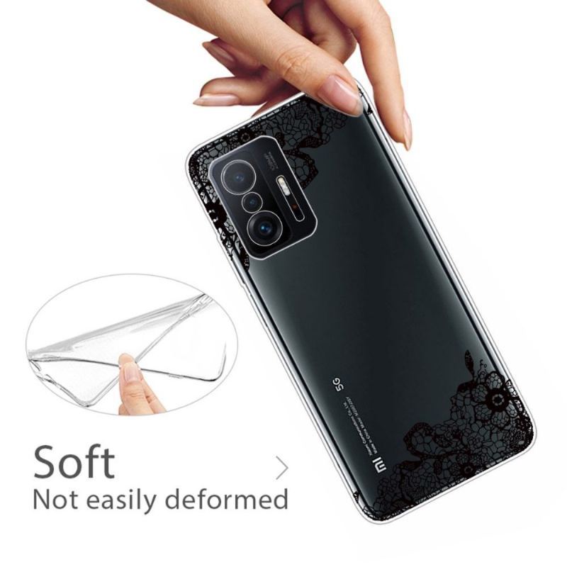 Etui do Xiaomi 11T / 11T Pro Biznes Kwiat Koronki