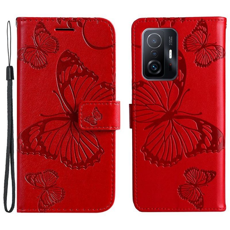 Etui Folio do Xiaomi 11T / 11T Pro Classic Obsługa Funkcji Motyli