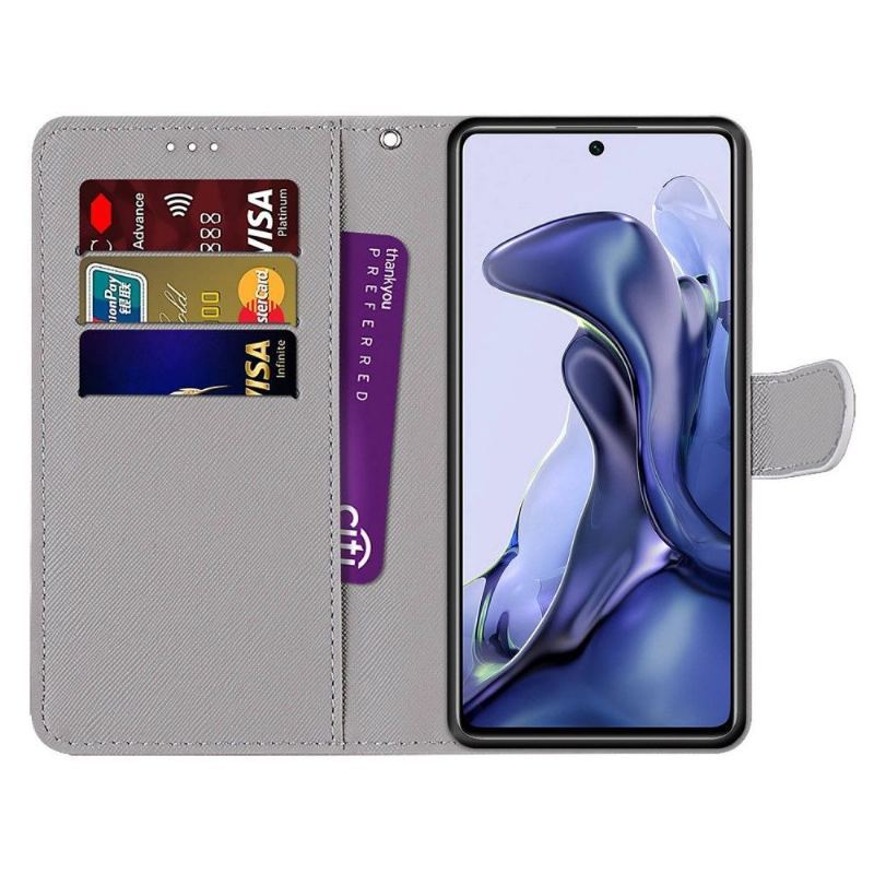 Etui Folio do Xiaomi 11T / 11T Pro Classic Ogród Różany